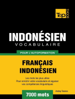 Vocabulaire Français-Indonésien pour l'autoformation: 7000 mots