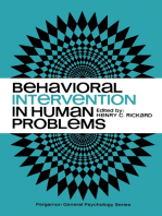 Behavioral Intervention in Human Problems