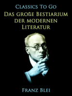 Das große Bestiarium der modernen Literatur