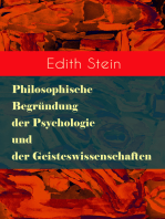 Philosophische Begründung der Psychologie und der Geisteswissenschaften: Psychische Kausalität, Individuum und Gemeinschaft
