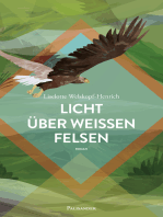 Licht über weißen Felsen