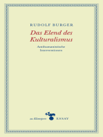 Das Elend des Kulturalismus: Antihumanistische Interventionen