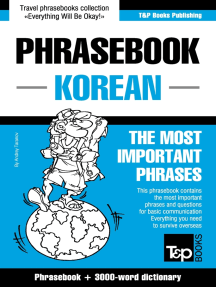 Phrasebook Korean: The Most Important Phrases - Phrasebook + 3000-Word Dictionary