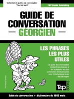 Guide de conversation Français-Géorgien et dictionnaire concis de 1500 mots