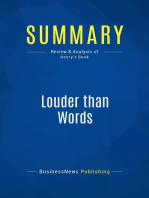 Louder than Words (Review and Analysis of Henry's Book)