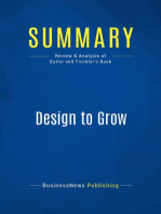 Design to Grow (Review and Analysis of Butler and Tischler's Book)