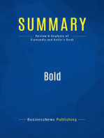 Bold (Review and Analysis of Diamandis and Kotler's Book)