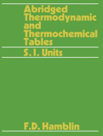 Abridged Thermodynamic and Thermochemical Tables: SI Units