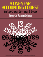 A One-Year Accounting Course: Part 2