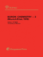 Boron Chemistry — 3: Selected Lectures Presented at the Third International Meeting on Boron Chemistry, Munich & Ettal, FRG, 5 - 9 July 1976