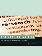 Researching Writing: An Introduction to Research Methods