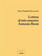 Lettera al mio maestro Antonio Bemi