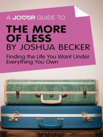 A Joosr Guide to... The More of Less by Joshua Becker