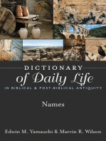 Dictionary of Daily Life in Biblical & Post-Biblical Antiquity: Names