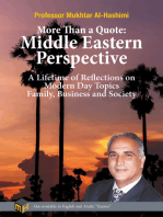 More Than a Quote:: Middle Eastern Perspective