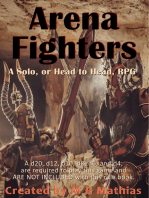 Arena Fighters (Rule Book): A Solo, or Head to Head, RPG