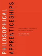 Philosophical Apprenticeships: Contemporary Continental Philosophy in Canada