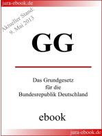 GG - Grundgesetz für die Bundesrepublik Deutschland: Aktueller Stand: 9. Mai 2013