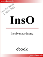 InsO - Insolvenzordnung - E-Book - Aktueller Stand: 1. März 2014