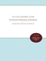 To Live Ancient Lives: The Primitivist Dimension in Puritanism