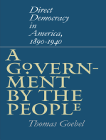 A Government by the People: Direct Democracy in America, 1890-1940