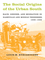 The Social Origins of the Urban South: Race, Gender, and Migration in Nashville and Middle Tennessee, 1890-1930