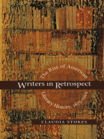 Writers in Retrospect: The Rise of American Literary History, 1875-1910