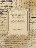 What You Should Know About Graphology - The Facts About Telling Character From Handwriting