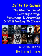 Sci Fi TV Guide: The Massive List of Currently Airing, Returning, and Upcoming Sci Fi / Fantasy TV Shows – Fall 2016 Edition