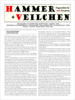 Hammer + Veilchen Nr. 9: Flugschriften für neue Kurzprosa