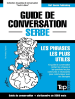 Guide de conversation Français-Serbe et vocabulaire thématique de 3000 mots