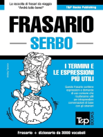 Frasario Italiano-Serbo e vocabolario tematico da 3000 vocaboli