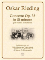 Oskar Rieding - Concerto per violino e orchestra d'archi, in Si minore, Op, 35 - Adattamento per Violino e Chitarra