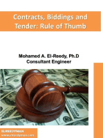 Contracts, Biddings and Tender:Rule of Thumb
