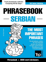 English-Serbian Phrasebook and 3000-Word Topical Vocabulary