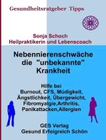 Nebennierenschwäche die "unbekannte" Krankheit: Hilfe bei Burnout, CFS, Müdigkeit, Ängstlichkeit, Übergewicht, Fibromyalgie, Arthritis, Panikattacken, Allergien