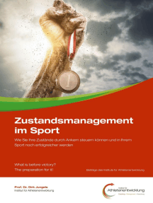 Zustandsmanagement im Sport: Wie Sie Ihre Zustände durch Ankern steuern können und in Ihrem Sport noch erfolgreicher werden