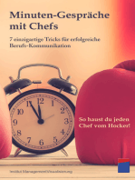 Minuten-Gespräche mit Chefs: 7 einzigartige Tricks für erfolgreiche Berufs-Kommunikation. So haust du jeden Chef vom Hocker!