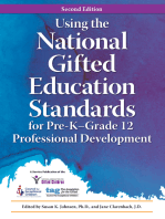 Using the National Gifted Education Standards for Pre-KGrade 12 Professional Development