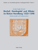 Bischof, Domkapitel und Klöster im Bistum Havelberg 1522-1598