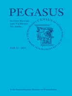 Pegasus / Pegasus 12: Berliner Beiträge zum Nachleben der Antike