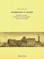 multiplicatio et varatio: Beiträge zur Kunst - Festgabe für Ernst Badstübner zum 65. Geburtstag