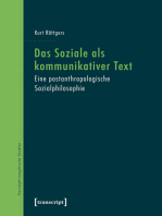 Das Soziale als kommunikativer Text: Eine postanthropologische Sozialphilosophie