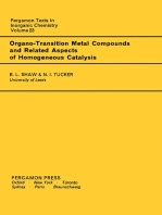 Organo-Transition Metal Compounds and Related Aspects of Homogeneous Catalysis: Pergamon Texts in Inorganic Chemistry