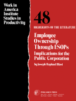 Employee Ownership Through ESOPS: Implications for the Public Corporation