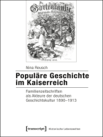 Populäre Geschichte im Kaiserreich: Familienzeitschriften als Akteure der deutschen Geschichtskultur 1890-1913