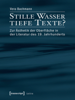Stille Wasser - tiefe Texte?: Zur Ästhetik der Oberfläche in der Literatur des 19. Jahrhunderts