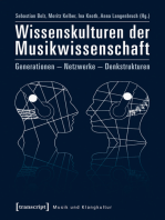 Wissenskulturen der Musikwissenschaft: Generationen - Netzwerke - Denkstrukturen