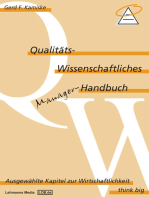 Qualitäts-Wissenschaftliches Manager Handbuch