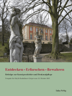 Entdecken – Erforschen – Bewahren: Beiträge zur Kunstgeschichte und Denkmalpflege